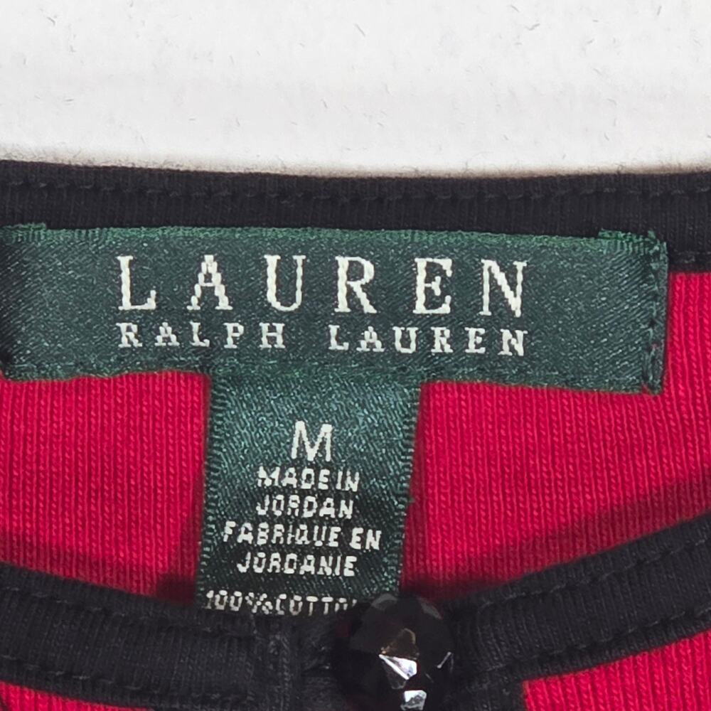 Lauren Ralph Lauren Keyhole Red Dress. Size Medium - Picture 2 of 7